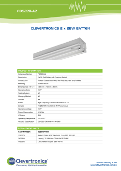 FBS228-A2 CLEVERTRONICS 2 x 28W BATTEN