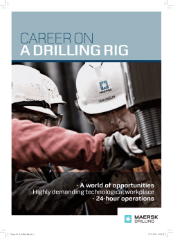 Career on a drilling rig