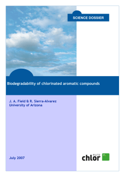 Biodegradability of chlorinated aromatic compounds
