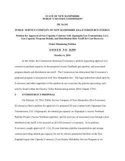 STATE OF NEW HAMPSHIRE PUBLIC UTILITIES COMMISSION DE