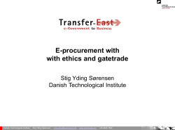 2 cases of E-procurement in Denmark