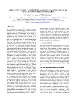 vegetation canopy fluorescence and reflectance retrieval by model