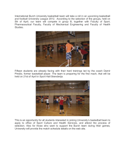 Burch Basketball Team Joined University League 2012