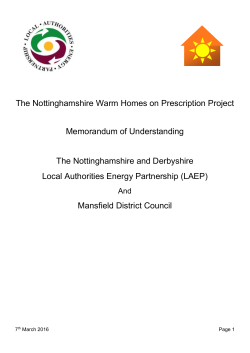 The Nottinghamshire Warm Homes on Prescription Project