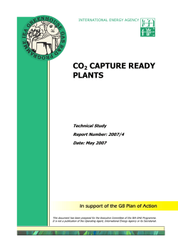 CO2 Capture Ready Plants - International Energy Agency