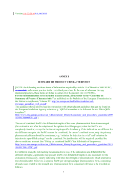 QRD Human Product Information Template