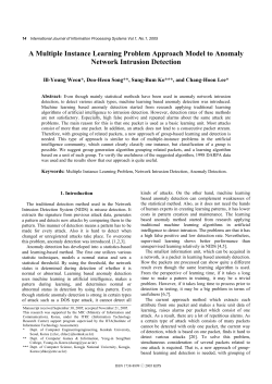 A Multiple Instance Learning Problem Approach Model to Anomaly