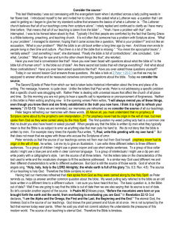 Consider the source i This last Wednesday I was out canvassing