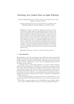 FarolApp: Live Linked Data on Light Pollution