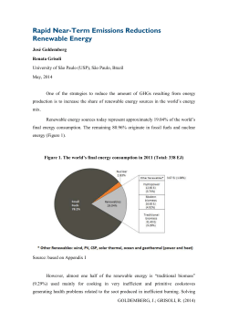 Rapid Near-Term Emissions Reductions Renewable Energy