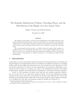 The Random Multisection Problem, Travelling