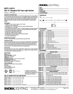 NUTP1-LED/12 24V 12" Standard LED Tape Light