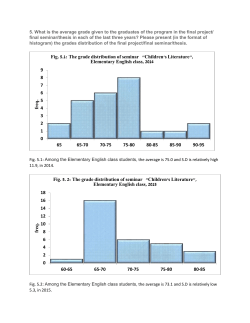 5. What is the average grade given to the graduates of the program