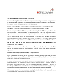 The Evolving Work-Life Needs of Today`s Workforce - IPMA