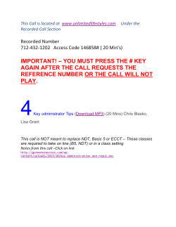 This Call is located at www.unlimitedlifestyles.com Under the