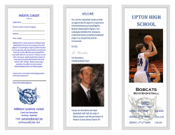 Send application with camp tuition to - Upton Bobcats