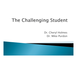 Dr. Cheryl Holmes Dr. Mike Purdon