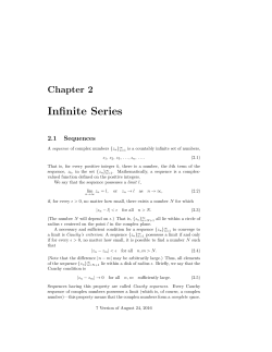 Infinite Series