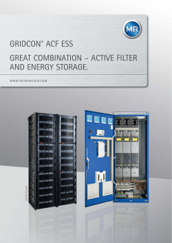GRIDCON&reg; ACF ESS GREAT COMBINATION &ndash; ACTIVE FILTER