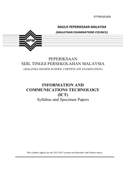 ICT - Portal Rasmi Majlis Peperiksaan Malaysia