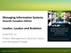 Managing Information Systems Laudon, Laudon and Brabston