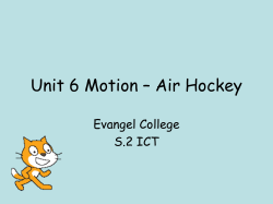 Unit 1 Introduction to Scratch