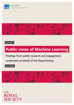 Public views of Machine Learning