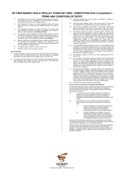 Instant win prize promotion terms and conditions template