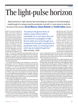 The light-pulse horizon - The Munich