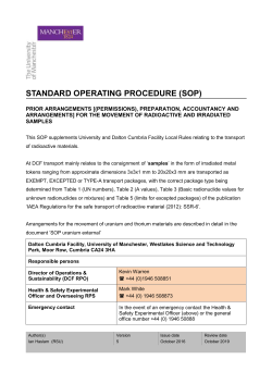 Transport arrangements - StaffNet | The University of Manchester