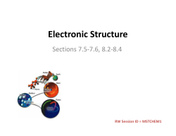 Electronic Structure