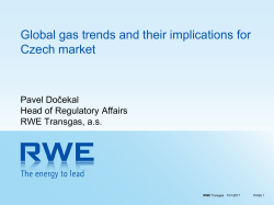 Global gas trends and their implications for domestic markets