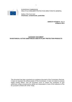 Guidance Document on botanicals rev. 8