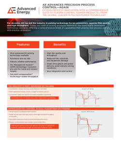AE Pulsed DC Products: Precision Process Control