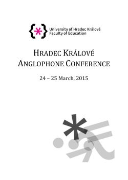 Since 2015 Hradec Králové Journal of Anglophone Studies has