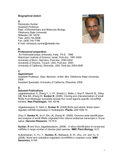 Biographical Sketch