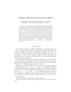 Interval partitions and Stanley Depth