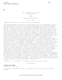 BOHAN v. PORT JERVIS GAS LIGHT CO.