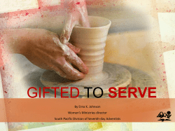 Gifted to Serve Sermon- Powerpoint Gifted to Serve Sermon