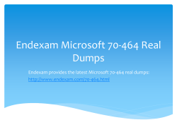 Endexam Microsoft 70-464 Real Dumps