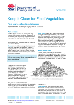 Plant sources of pests and diseases (English)