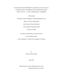 payments for environmental services in costa rica