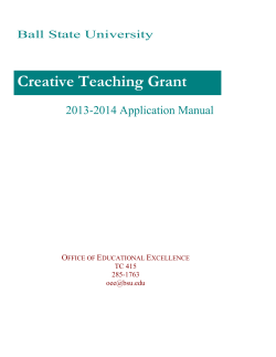 Creative Teaching Manual