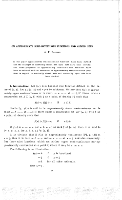 1. Introduction 3 Let f(x) be a bounded real function defined in the in