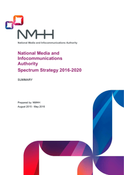 National Media and Infocommunications Authority Spectrum