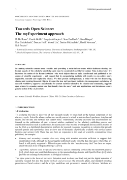 Accelerating Time to Experiment: Sharing Methods
