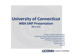 MBA SMF Fall Presentation-2013