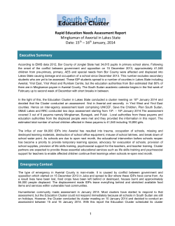 Awerial Rapid Education Needs Assessment (English)