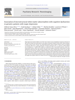 Association of microstructural white matter abnormalities with