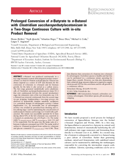 Prolonged conversion of nbutyrate to nbutanol